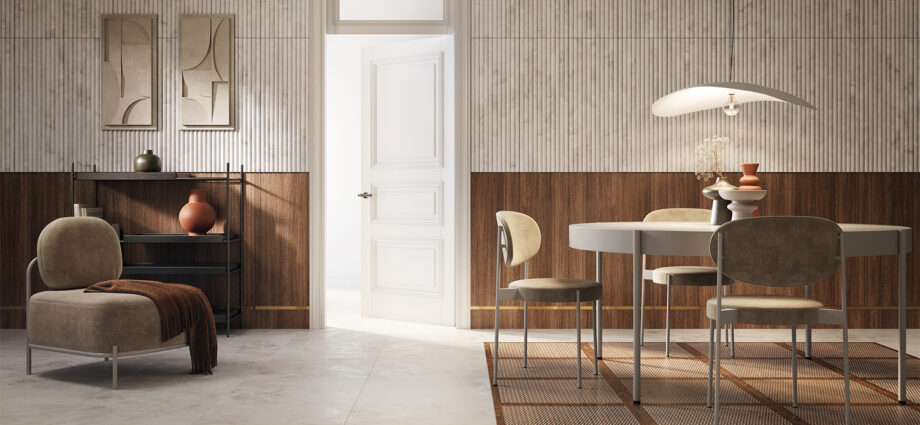 Biała kuchnia nowoczesna z elementami drewnianymi